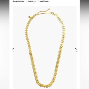 Madewell Arrowstack Chevron Chain Necklace